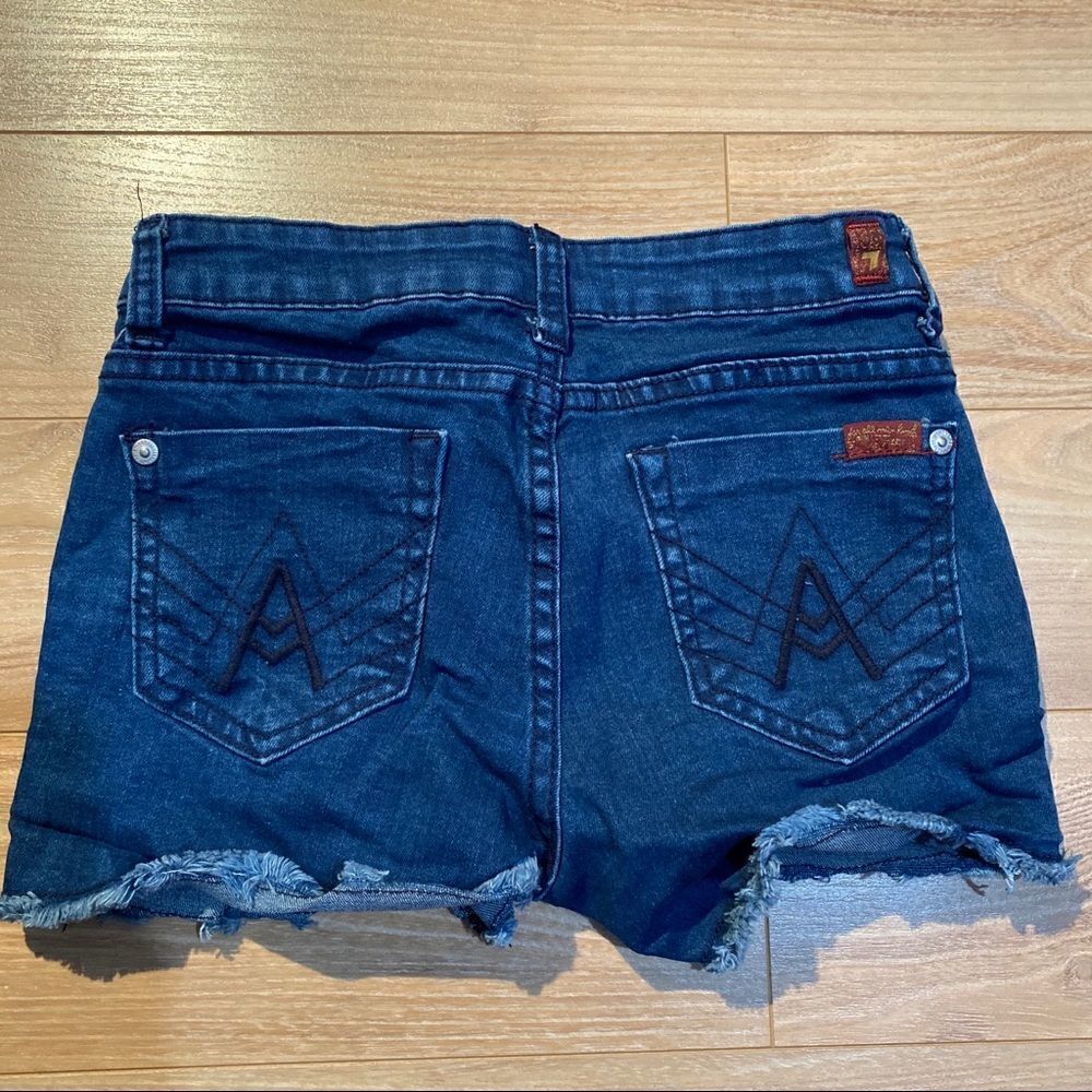 ‎7 for all mankind girls denim shorts - Picture 4 of 4